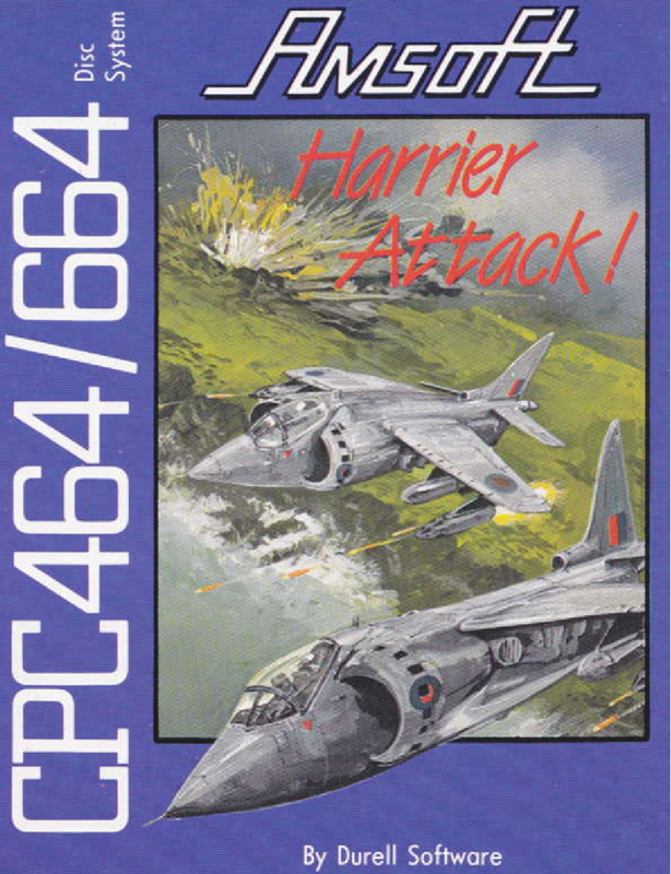 Harrier Attack box art for Amstrad CPC